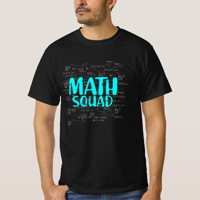 Camiseta Regalos del Escuadrón de Matemáticas de Camisas Ma (Anverso)