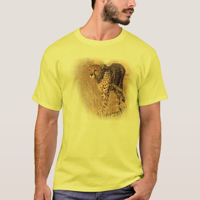 Camiseta Regalos del gato grande de la fauna del guepardo (Anverso)