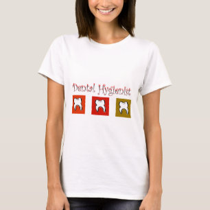 Camiseta Regalos del higienista dental, diseño de 3 dientes