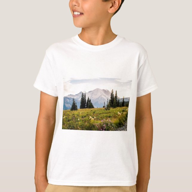 Camiseta Regalos del Monte Rainier de la salida del sol (Anverso)