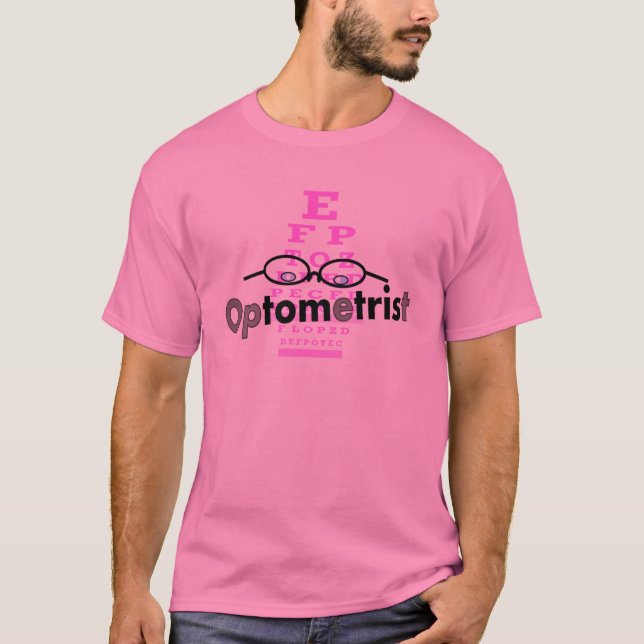 Camiseta Regalos del optometrista, lentes y diseño de (Anverso)