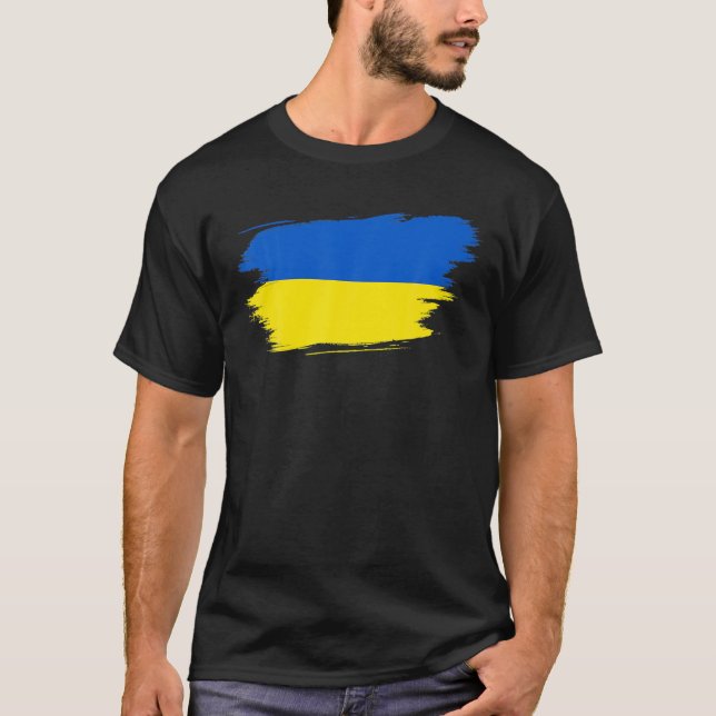 Camiseta Regalos del orgullo de la bandera ucraniana (Anverso)