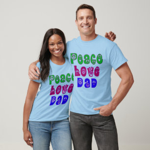Camiseta Regalos del papá del amor de la paz