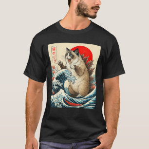 Camiseta Regalos divertidos de arte japonés de gato Catzill