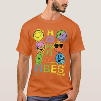 Camiseta Regalos divertidos de caras felices y vibras felic