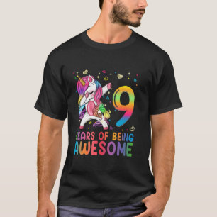 Camiseta Regalos divertidos de cumpleaños número 9 para niñ