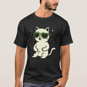 Camiseta Regalos divertidos de meme de gato lindo supervivi