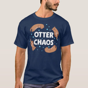Camiseta regalos divertidos de nutria, caos de nutria, aman