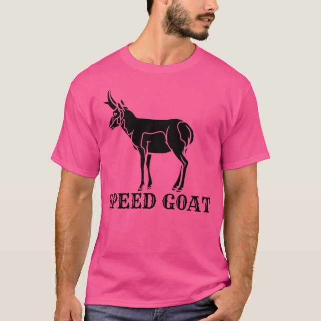Camiseta Regalos divertidos de velocidad Goat Pronghorn Reg (Anverso)
