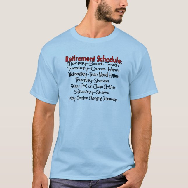 Camiseta "Regalos divertidos del horario del retiro" (Anverso)