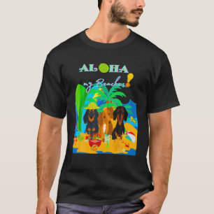 CAMISETA REGALOS DIVERTIDOS PARA PERROS SALCHICHA CUTE ALOH