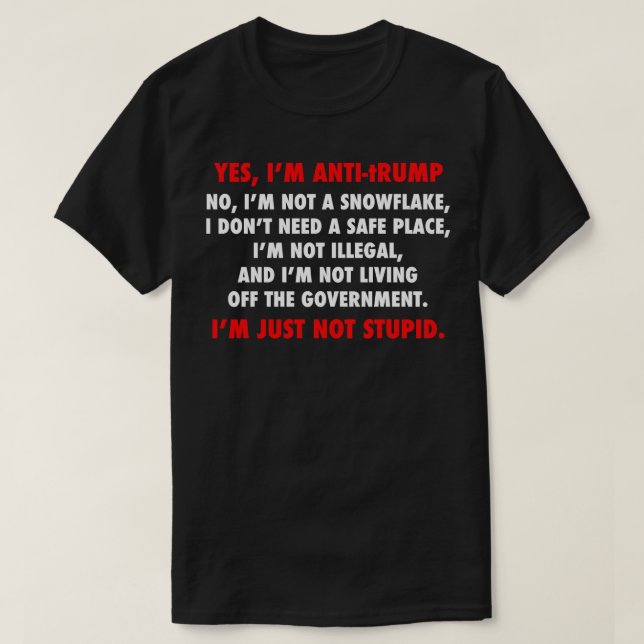 Camiseta Regalos divertidos para políticos contrarios al go (Diseño del anverso)