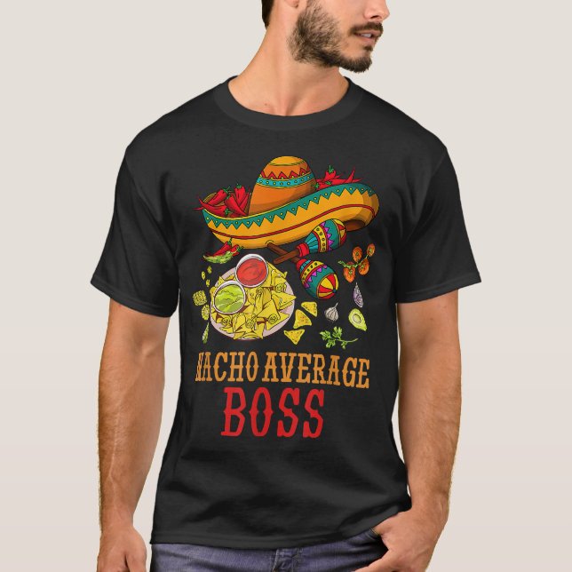 Camiseta Regalos Divertidos para un Jefe No Promedio Cinco  (Anverso)