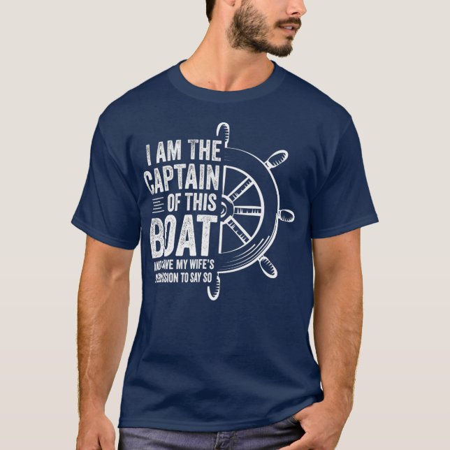 Camiseta Regalos En Bote Soy El Capitán De Este Barco (Anverso)