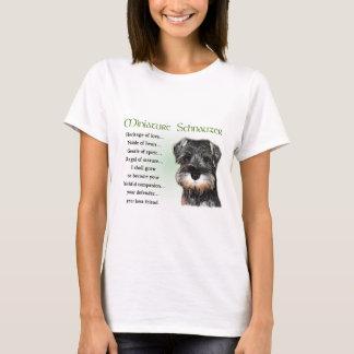 Camiseta Regalos en miniatura de Schnauzer