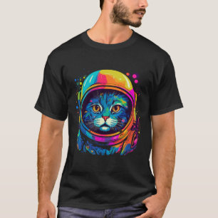 Camiseta Regalos Espaciales Gato Madre Gato Papá Hombres Mu