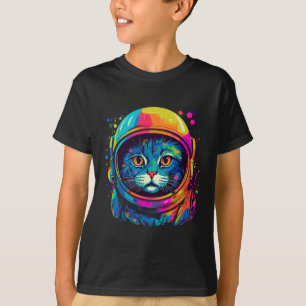 Camiseta Regalos Espaciales Gato Madre Gato Papá Hombres Mu