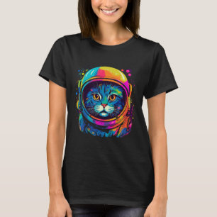 Camiseta Regalos Espaciales Gato Madre Gato Papá Hombres Mu