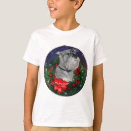 Camiseta Regalos estándar de Navidades Schnauzer