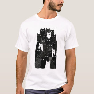 Camiseta Regalos Estéticos Artísticos de Patrones de Gatos 