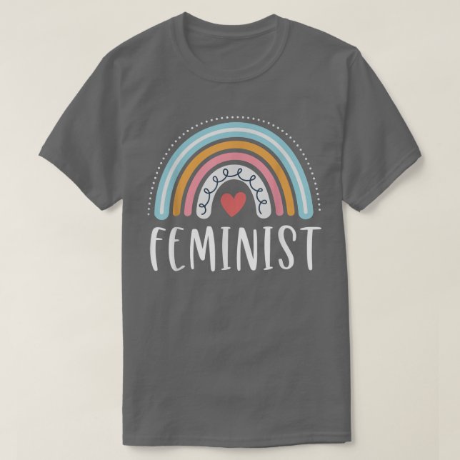 Camiseta Regalos Feministas Para Mujeres Feminismo Arcoiris (Diseño del anverso)