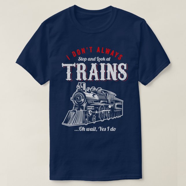 Camiseta Regalos ferroviarios para un ventilador de tren RC (Diseño del anverso)