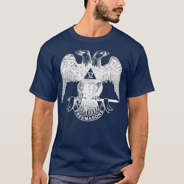 Camiseta Regalos Freemason de 32° grado de Rite Eagle escoc (Anverso)