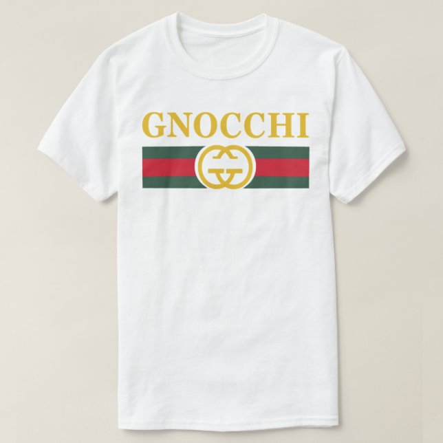 Camiseta Regalos Gnocchi-Pasta-Logo-Clásicos Para Los Fans, (Diseño del anverso)