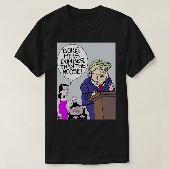 Camiseta Regalos Graciosos Para Donald Boris Y Natasha Long (Diseño del anverso)