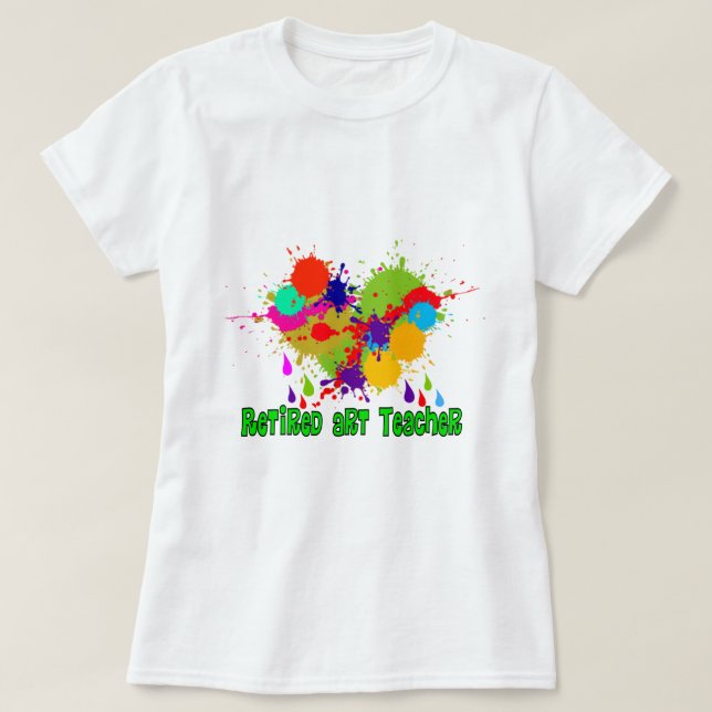 Camiseta Regalos jubilados del profesor de arte (Diseño del anverso)
