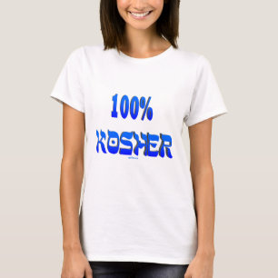 Camiseta regalos judíos kosher del 100%