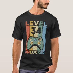 Camiseta Regalos masculinos de 34 años Jugador regalo de cu