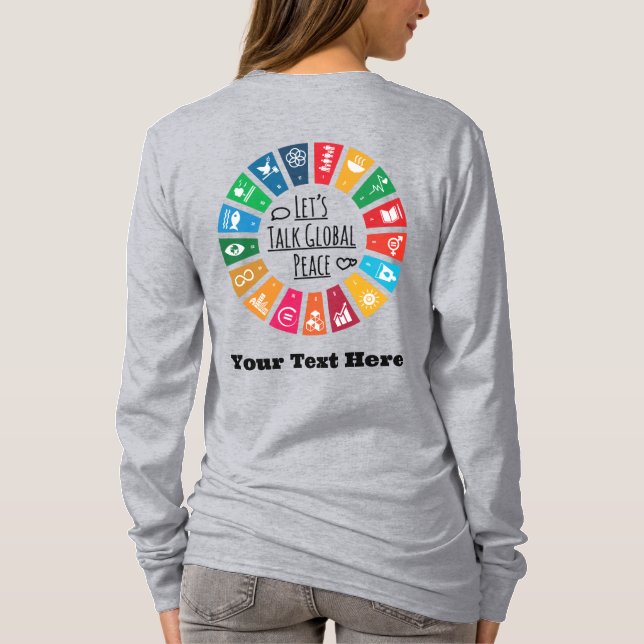 Camiseta Regalos Motivacionales Personalizados Modernos y E (Reverso)