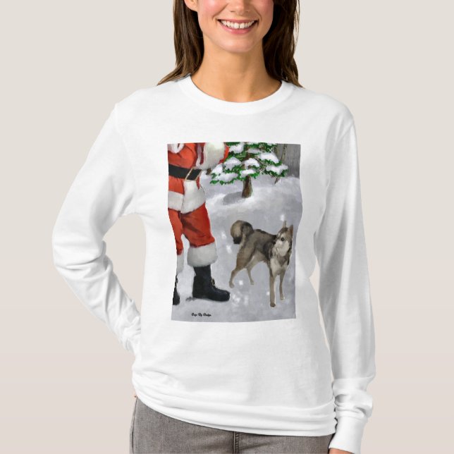 Camiseta Regalos Navidades de Alaskan Klee Kai (Anverso)