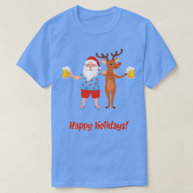 Camiseta Regalos navideños de Feliz (Diseño del anverso)