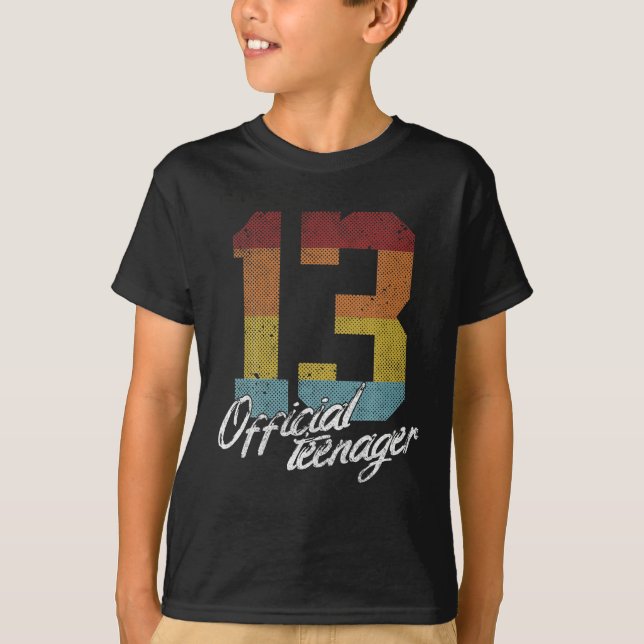 Camiseta Regalos oficiales de adolescente de 13 años (Anverso)