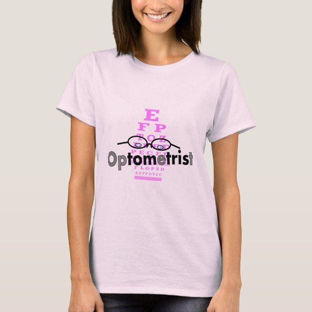 Camiseta Regalos optometristas, anteojos y diseño de Eyecha (Anverso)
