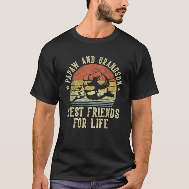 Camiseta Regalos Papaw del abuelo Padre Day Papaw y G (Anverso)