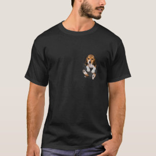 Camiseta Regalos para amantes de perros Beagle en bolsillo