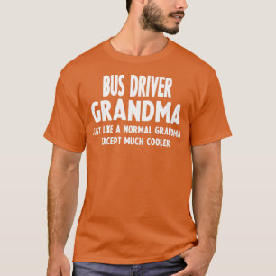 Camiseta Regalos Para Conductor De Autobús Abuela