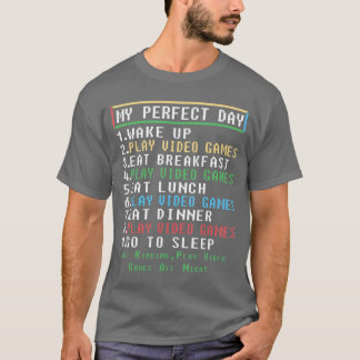 Camiseta Regalos para Gamer Día Perfecto para Chicos Video