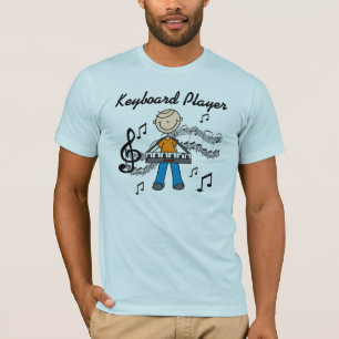 Camiseta Regalos para hombre figura de palitos tocando tecl