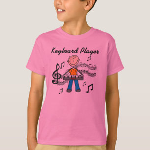 Camiseta Regalos para hombre figura de palitos tocando tecl
