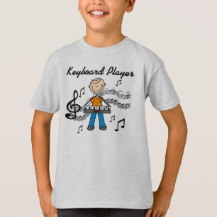 Camiseta Regalos para hombre figura de palo que toca el tec