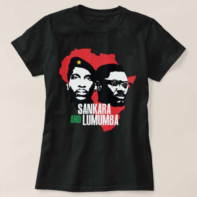 Camiseta Regalos Para Hombres Che Guevara Thomas De Sankara (Diseño del anverso)