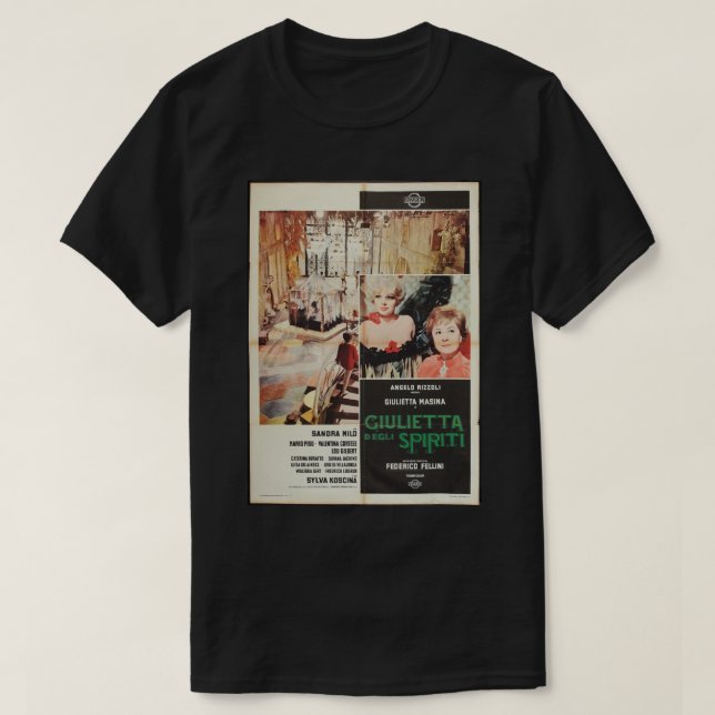 Camiseta Regalos Para Hombres Federico fellini Fotografico  (Diseño del anverso)