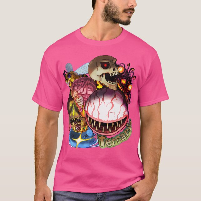 Camiseta Regalos Para Hombres Terraria Game Jefe Para Hinch (Anverso)