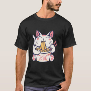 Camiseta Regalos Para Los Amantes De Anime Ramen Cat Neko A