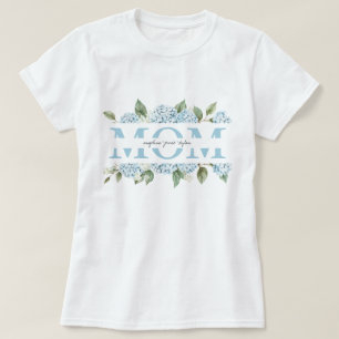 Camiseta Regalos para mamá con nombres de niños en flores d