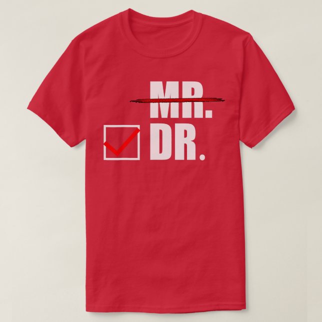 Camiseta Regalos para médicas masculinos para graduado de d (Diseño del anverso)